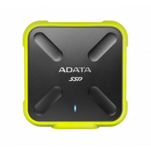 512GB AData SD700 External SSD - USB3.1 - Black/Yellow