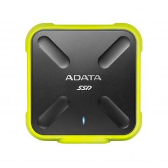 256GB AData SD700 External SSD - USB3.1 - Black/Yellow