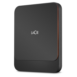 500GB Seagate LaCie USB3.0 External SSD Drive - Orange, Black